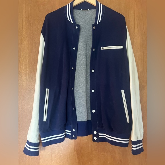 Eleventy RARE wool & leather jacket